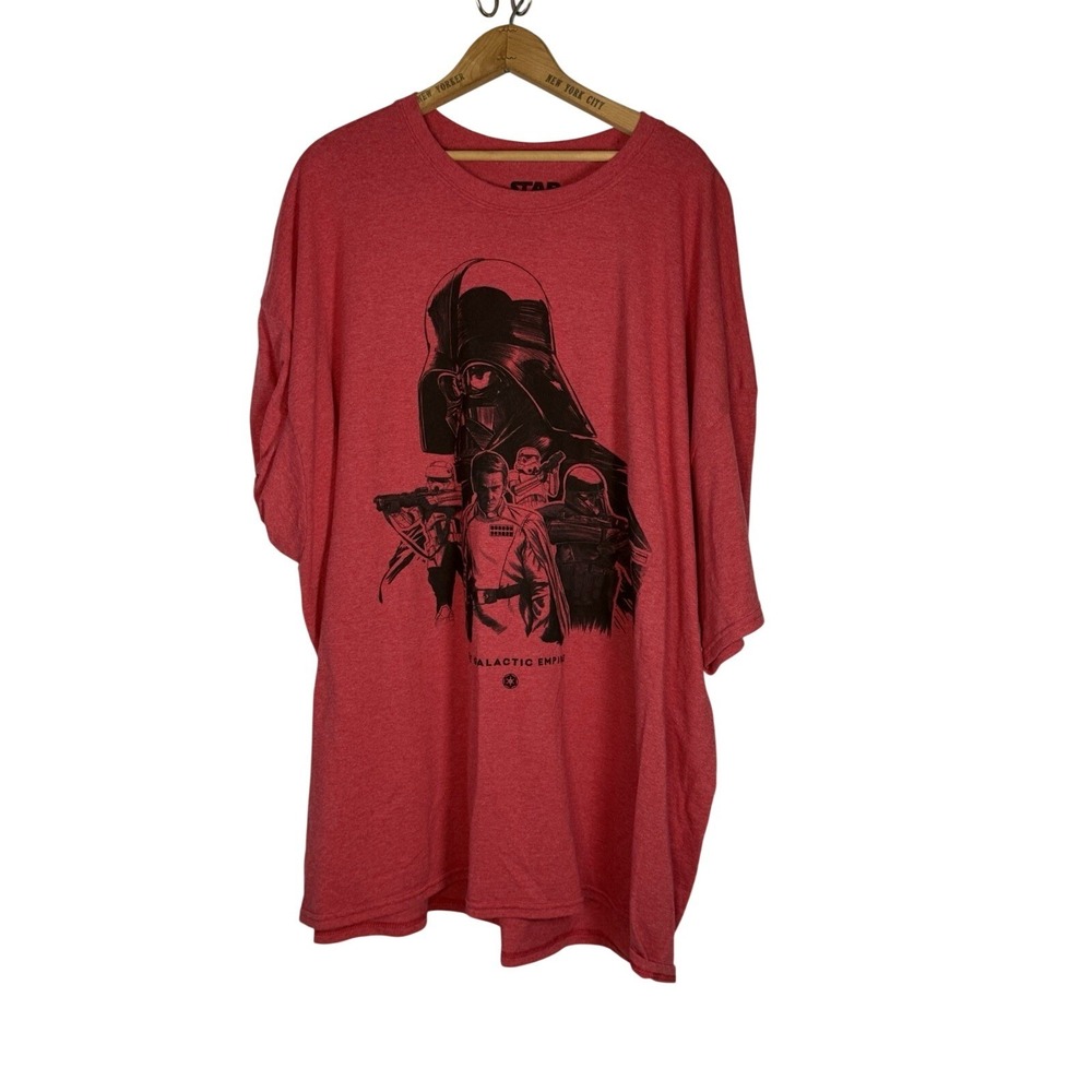 Star Wars t shirt Red with black graphics size 4XL short sleeve